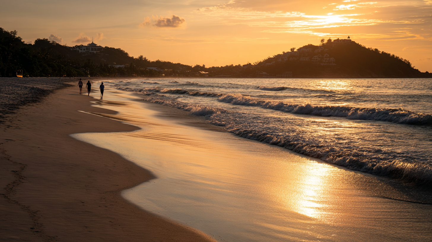 Phuket Tours Online Expat Run Phuket Tour Agency Phuket Tours Online Sunset View Over Nai Harn Beach With Waves Gently 6826e856 5682 4ae0 8967 B36db810b38e