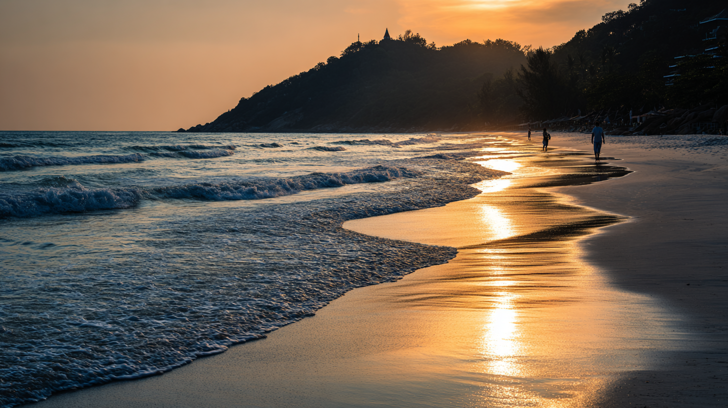 Phuket Tours Online Expat Run Phuket Tour Agency Phuket Tours Online Sunset View Over Nai Harn Beach With Waves Gently B3b3ca0e 84af 4332 B3fb 87ee758ffe60