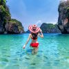 Phuket Tours Online Expat Run Phuket Tour Agency Beautiful Girl Surrounded By Fish In Andaman Sea, Krabi, Thailan
